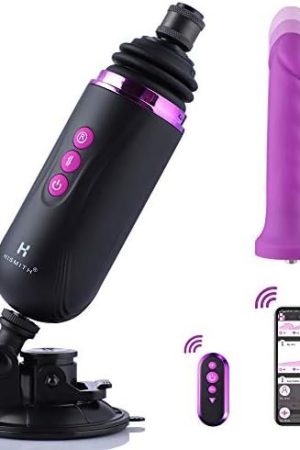 Hismith Thrusting Dildo Sex Machine With App Control, Vibrating Dildo For Anal Play With Kliclok System For Women And Couple With Strong Suction Cup Base