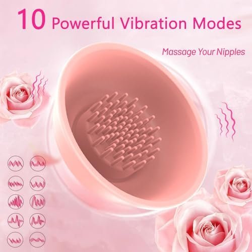 Nipple Toy Vibrator Sex Toys For Women With Remote, Wireless Vibrating Nipple Clamps Sucking Stimulator Massager With 10 Powerful Vibration,Adult Sex Toys & Games For Women Female Couples 1 - Image 3
