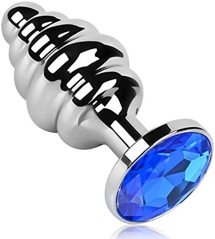 Fst Thread Butt Plug Aluminum Alloy Anal Plug For Women Men Couple, Diamond Color Random