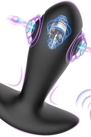 Vibrating Butt Plug Prostate Massager, Wearable Small Butt Plug Remote Control Vibrator, But Plug Prostate Toy Dual Flapping Vibrator, Buttplug Anal Sex Toys For Beginner Advanced Men Women Gay Couple