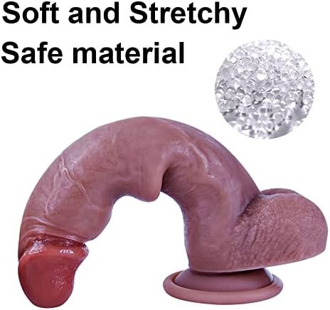 Movable Foreskin Pleasure: Enjoy Realistic Sensations With A Suction Cup Big Dildo - Perfect For Vaginal Or Anal Play, Compatible With Strap-On Harness - 8.4 Inches Of Lifelike Fun! - Image 3