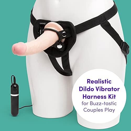 Lovehoney Lifelike Lover Ultra Vibrating Dildo Harness Kit - 7 Inch Suction Cup Dildo - Wired Remote Control Vibrator For Women - Realistic Dildo Adult Sex Toy - 10 Vibration Functions - Image 2