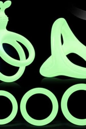 Luminous Penis Rings Cockrings - Vlatne 5Pcs Ultra Soft Silicone Cock Ring Set For Men Longer Lasting Erection, Adult Sex Toys For Men Couple Sexual Pleasure Enhancing