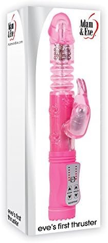 Adam & Eve Thruster Rabbit Dildo, Pink, 1 Pound