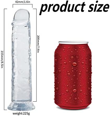 Leqc 8.5 Inch Realistic Dildo, Clear Jelly Dildo With Suction Cup For Women Masturbator G Spot Clit Vaginal Stimulator Men Anal Adult Sex Toys - Image 2