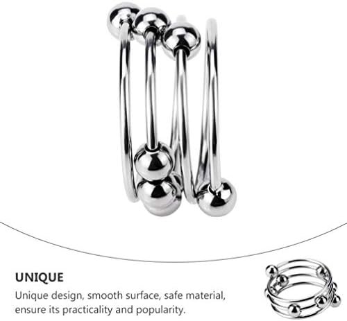 Exceart Stainless Steel Cock Ring Penis Ring Men Ring Sex Ring Ejaculation Retarded Ring Erection Ring To Prolonging Climax For Man Couples S - Image 3