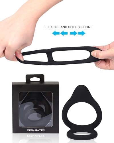 Cock Rings For Men Avvolg Silicone Penis Ring Kit, Large Size (2In/50Mm), Adult Sex Toys, Stretchy Male Dick Erection Enhancing Tools, Couples' Games Comfort Sensory Ring Set - Image 3