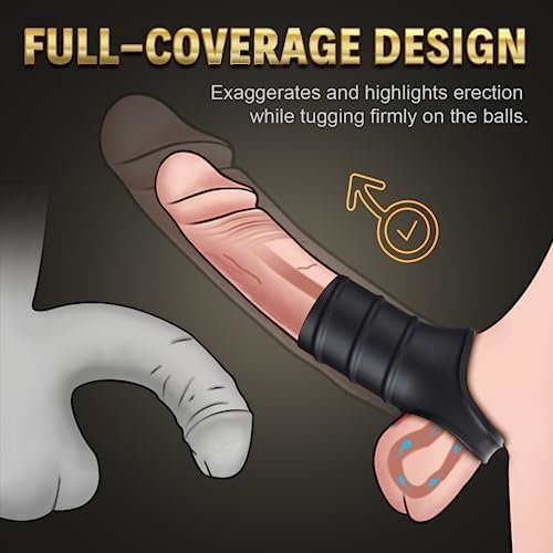 Penis Ring Set Sex Toys - Adult Toys 5Pcs, Penis Sleeve Conjoined Cockring Sex Kit Sex Toy, Cock Sleeve Penis Stretcher For Men Erection Sex, Penis Sex Toy For Men Couple Sex Pleasure - Image 3