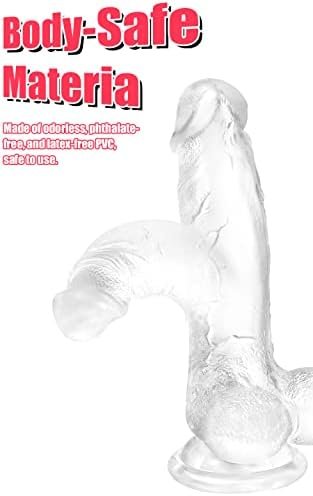 Realistic Luminous Dildo Sex Toys - Utimi Lifelike G-Spot Dildo With Strong Suction Cup Body Safe Material Big Penis For Men Women Gay Hands-Free Anal Play Adult Sex Toys 7.3 Inch, Green - Image 2