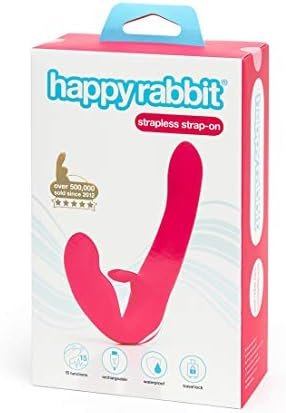 Lovehoney Happy Rabbit Rechargeable Vibrating Strapless Strap On - Pink - Image 2
