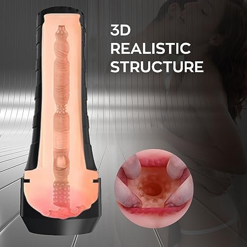 Anal Male Masturbator Cup Pocket Pussy For Men, Manual Cup Masturbators Penis Stimulator With 3D Realistic Anus For Man Masturbation, Blowjob Stroker Portable Pocket Pussy Male Sex Toy - Image 3