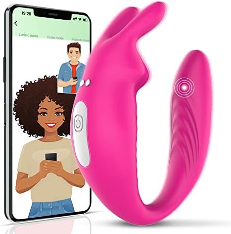 App Remote Control Wearable Clitoral G Spot Vibrator For Women, Panty Couples Vibrator With 12 Vibrations, Dual Vibrating G-Spot Clitoralis Sex Stimulator Massager Waterproof Adult Sex Toys For Female