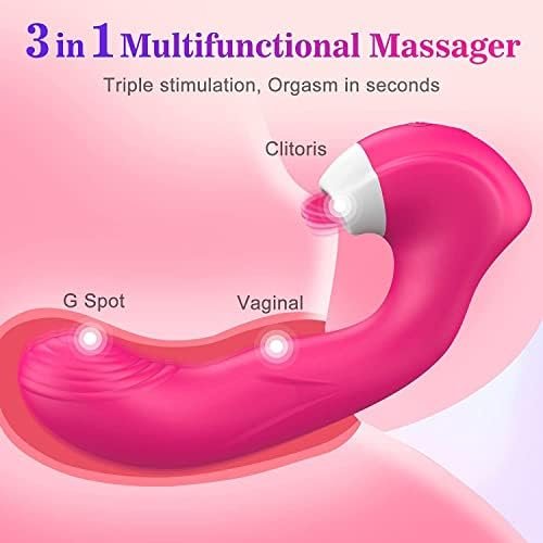 G-Spot Vibrator For Women - 3 In 1 Vaginal Clitoris Vibrator Stimulator With 10 Modes, Waterproof Rechargeable Dildo Vibrator Toy, Adult Sex Toys For Women Couples 2Hxk-2 - Image 2