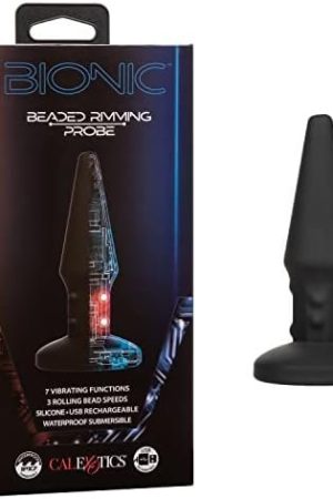 Calexotics Bionic Beaded Rimming Probe Anal Butt Plug Vibrator - Se-0850-15-3