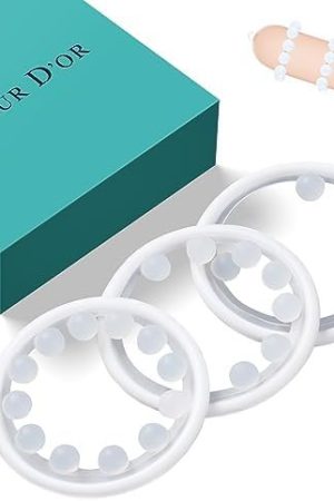 Silicone Penis Ring Set, 3 In 1Cock Rings For Men Long Lasting Stronger Adult Sex Toys With Different Number Of Balls, Waterproof And Soft Stretchy Male Sex Toys For Men Or Couples
