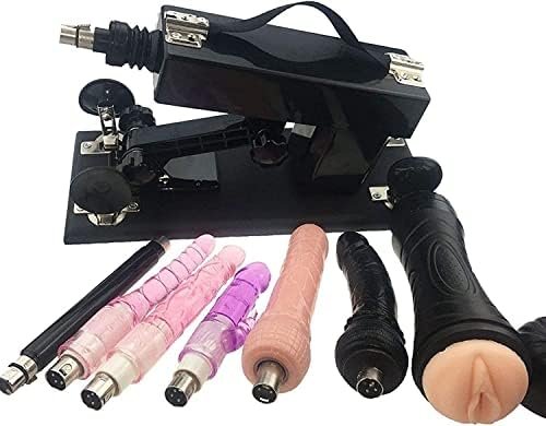 Chega Massager Women Adult Machine Automatic Telescopic Toy, Black, Adjustable