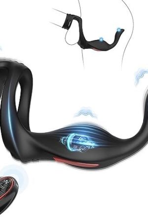 Vibrating Cock Ring Anal Plug - Sex Toys For Men Adult Toys Penis Ring With 11 Vibrators Modes, Vibrating Butt Plug Prostate Massager Male Sex Toy, Remote Control Vibrator Prostate Toy Anal Sex Toys