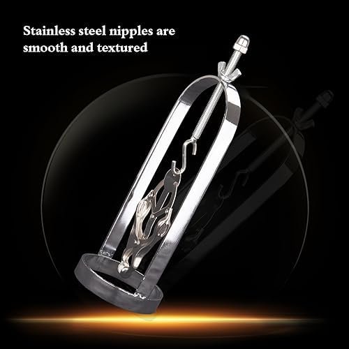Sex Toys Nipple Clip Butterfly Entrainment Outer Ring Nipple Massage Training Couples Tease Torture Tools Adult Sex Toys (Silver) - Image 2