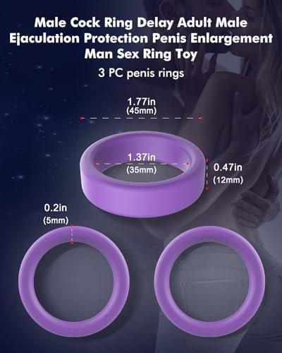 Avvolg Silicone Penis Ring Kit, Cock Rings For Men, Adult Sex Toys, Stretchy Male Dick Erection Enhancing Tools, Couples' Games Comfort Sensory Ring Set - Image 3