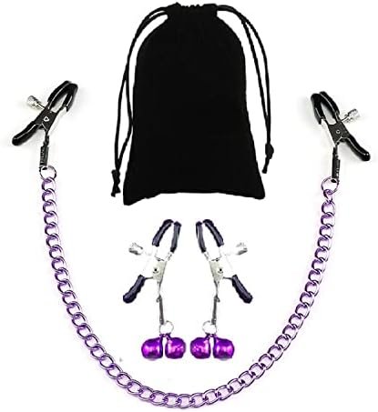 New 4321 Nipple Clips Clamps For Women,Adjustable Pressure Breast Clamps Stainless Steel Non Piercing Nipple Rings Decorative Clip For Pleasure Nipple Clips-Zr4
