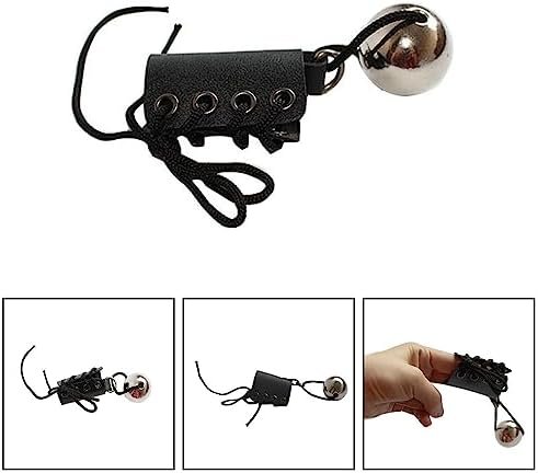 Toaka Gravitation Metal Ball Penis Extender - 170G / 5.99Oz Heavy Weight Male Cock Hanger Stretcher Enlarger With Faux Leather Belt For Men - Image 2