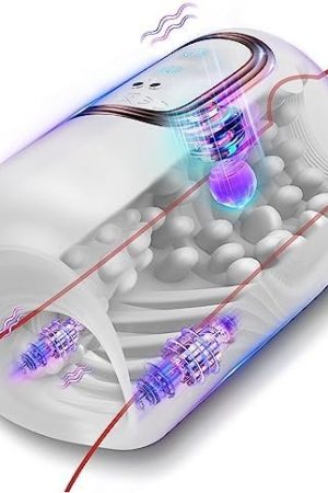 Automatic Male Masturbators Sex Toy - Male Sex Toys For Penis Stroker With 10 Tapping & 10 Vibrating Modes, Hands Free Blowjob Machine With 3D Realistic Sleeve, Penis Pump Adult Sex Toys & Games