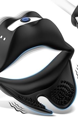 Vibrating Cock Ring, Lip Shaped Silicone Penis Rings Vibrator With 10 Vibrations, Male Erection Enhancing Massager Stretchy Ring For Penis Testicles Stimulation, Adult Sex Toys & Games