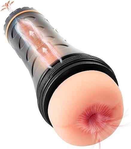 Anal Male Masturbator Cup Pocket Pussy For Men, Manual Cup Masturbators Penis Stimulator With 3D Realistic Anus For Man Masturbation, Blowjob Stroker Portable Pocket Pussy Male Sex Toy