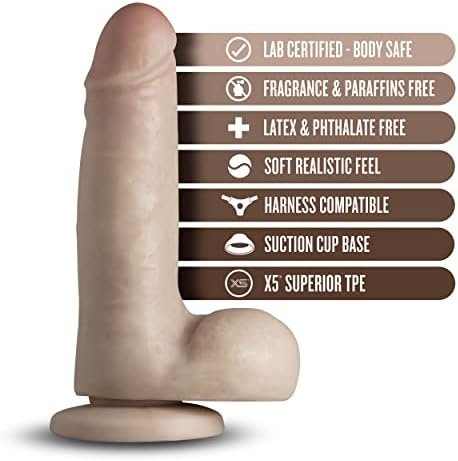 Blush Loverboy The Secret Agent Realistic Dildo Suction Cup Harness Compatible Sex Toy For Men Women Couples Mocha - Image 2