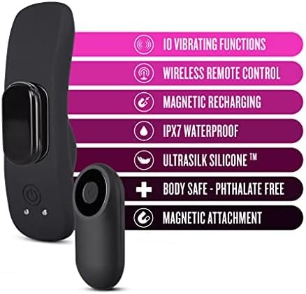 Temptasia Remote Control Wearable Panty Vibe - Attach To Your Panties Magnetically - Secret Naughty Foreplay In Public With Your Partner - 10 Vibration Mode Waterproof Rechargeable Vibrator For Women - Image 2