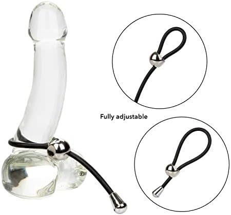 Calexotics Ez Cinch Silicone Lasso Ring – Enhancer Pleasure Ring Sex Toy - Enhancement Cock Ring - Adult Stimulating Toys For Men And Couples – Black (Pack Of 2) - Image 2