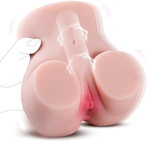 Automatic Male Masturbators With Cock Ring,Vibrating Pocket Pussy Mini Ass Sex Dolls With 10 Vibration Modes, Blow Job Stroker Anal Play Realistic Vagina Male Adult Toy For Men Pleasure