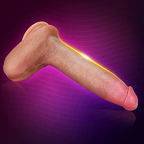 Realistic Dildo With Strong Suction Cup For Hands-Free Play 8.66" Silicone Penis Cock Dong With Vivid Glans Veins Adult Sex Toys For Women Masturbation - Image 2