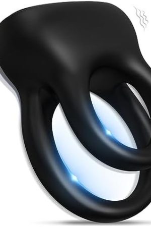 Detachable Vibrating Cock Ring, Cock Ring For Male Sex Toy Vibrator, Adult Male Couples Sex Toys For Men Couple Pleasure With 10 Modes Vibrations (Black)