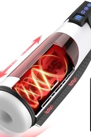 Automatic Male Masturbator - Adult Toys Male Sex Toys For Men Sex Toy Penis Pump Pocket Pussy Adult Sex Toys Sex Machine 3D Male Stroker Male Masturbators With 10 Vibrating & 8 Thrusting & Lcd Display