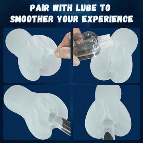 Male Masturbator Sex Toys For Men With Vagina, Male Sex Toys Pocket Pussies With Realistic Textured Tunnel, Transparent Pocket Pussy For Men, Adult Toy Male Stroker Penis Pump, Adult Sex Toy For Men - Image 3