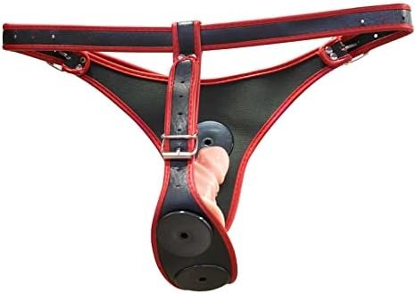 Hliang Harness Strap-On Dildos,Multiple Penetrations Three Dildo Dong Wearable Pegging Toys,Adjustable Strap On Penis Anal Plug For Couple Lesbian Sex Toys, Black & Beige - Image 3