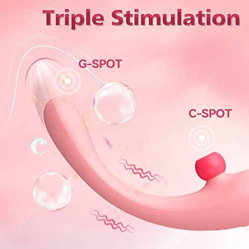 Luzhu G Spot Sucking Vibrator Dildo For Women Vaginal Health, Rose Sex Toy Stimulator With Tapping Function 9 Sucking & 9 Vibrating Modes, Waterproof Silicone Dildo Adult Sex Toys For Women Couple - Image 2