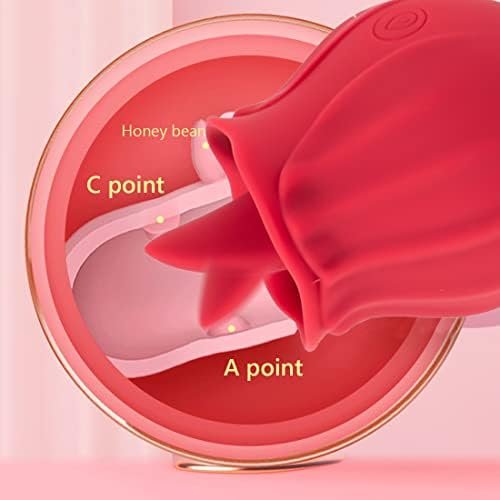Rose Toy For Woman, Clitoral Nipple Stimulator-G Spot Vibrator With 10 Sucking Modes, Vibrating Personal Massager Rose Vibrator Sex Toys For Female Couples Adult Sex Toys & Games - Image 3