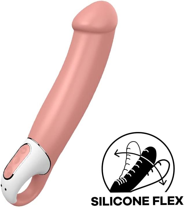 Satisfyer Master Xxl G-Spot Vibrator - Vibrating Dildo, 6.7" Shaft, 12 Vibration Programs, Retaining Ring - Soft Silicone, Waterproof, Rechargeable - Image 2
