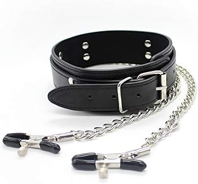 Pressure Adjustable Nipple Clamps Clips With Chain, Nipple Sex Toy For Women, Silver - Image 3
