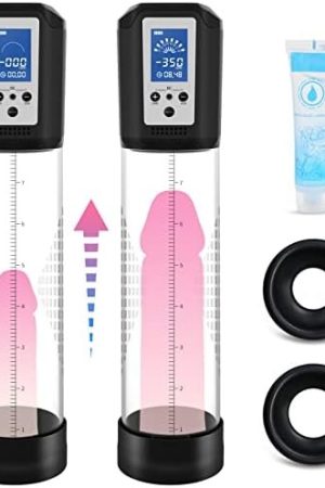 Electric Penis Pump For Men With 8 Suction Intensities, Adorime Rechargeable Automatic Vacuum Penis Enlargement Extend Pump, Mens Penis Enlarger Air Pressure Device