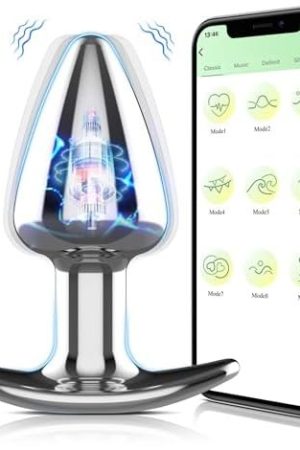 Dankis Vibrating Butt Plug, Prostate Massagers With App & Remote Control Anal Sex Toys, 9 Vibration Modes For Men & Women, Adult Sex Toys & Games