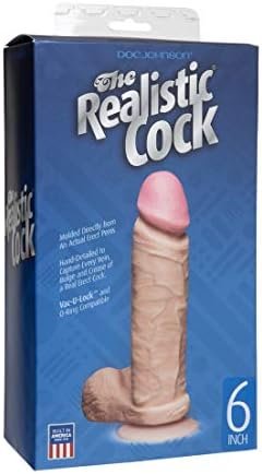 Doc Johnson The Realistic Cock With Removable Suction Cup - 6 Inch - F-Machine And Harness Compatible Dildo - Caramel - Image 2
