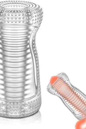 Male Masturbator Sex Toys For Men, Portable Blowjob Stroker Vagina Oral Sleeve Stimulator For Man Masturbation, Transparent Tpe Masturbation Sleeve For Him