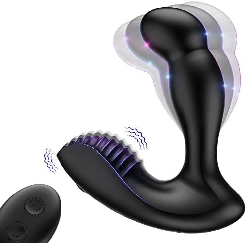 Prostate Massager Anal Vibrator - Wiggle Motion Anal Sex Toys With 5 Swing Motion & 10 Vibration Modes, Remote Control Vibrating Anal Butt Plug, Sex Toys For Men, Women, Couples Sexual Pleasures
