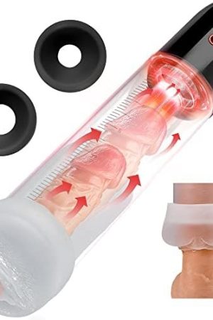 Electric Penis Vacuum Pump With 5 Suction Intensities, Rechargeable Penis Enlargement Pump With Pocket Pussy For Penis Enlarger, Automatic Male Masturbator Penis Pumps Male Sex Toys For Men Erections
