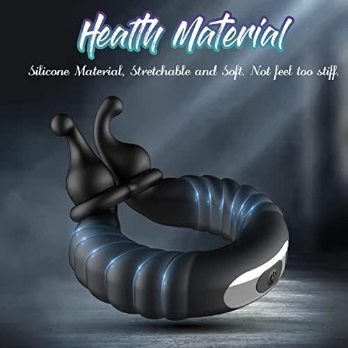 Male Sex Toys For Men Vibrator, Vibrating Cock Ring With Bullet Vibrator, Adjustable Penis Rings Vibrator Sex Toy, Cafatop Silicone Sex Ring With Lasting Stronger Vibrator, Adult Sex Toys For Couples - Image 3