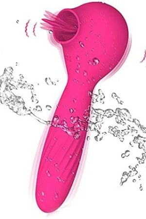 Clitoral Vibrator Adult Sex Toys 10 Lick And Vibration Modes Clit Stimulation Tongue Toys For Women G Spot Vibrator Sex Toy For Women Couples-Rose Red