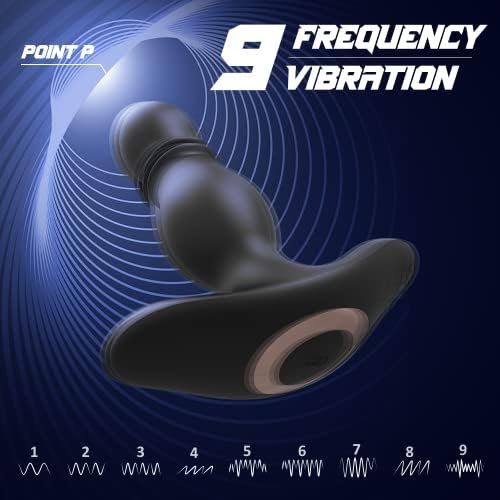 Thrusting Anal Vibrator Prostate Massager, Anal Butt Plug 9 Vibrating 9 Thrusting Modes, Sex Toys For Men Adult Anal Men'S Sex, Water Proof & Remote Contral Vibrators For Male Women Couples - Image 2